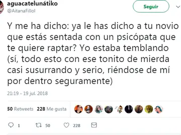 Captura de un Tuit Captura de un Tuit