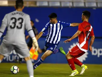 El Lorca, durante un partido de la pasada temporada El Lorca, durante un partido de la pasada temporada