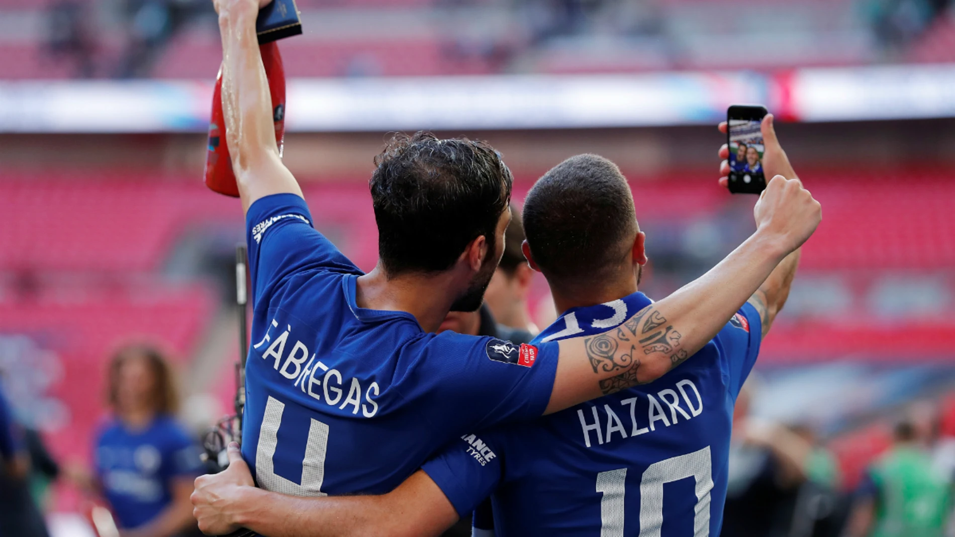 Cesc, con Hazard Cesc, con Hazard