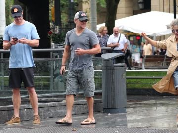 Todo el mundo alucinado al encontrarse a Chris Hemsworth y Matt Damon Todo el mundo alucinado al encontrarse a Chris Hemsworth y Matt Damon
