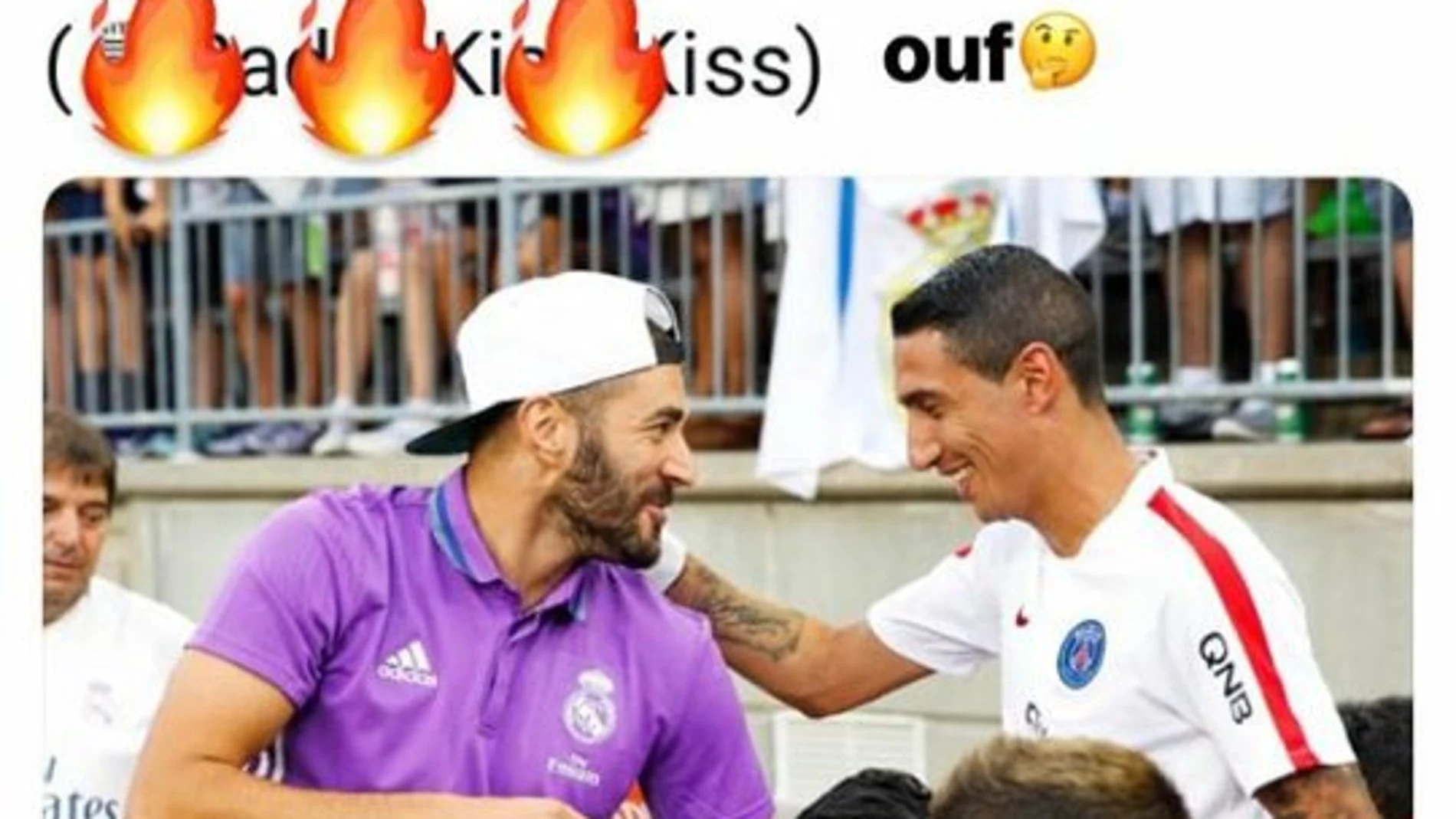 Publicación de Benzema Publicación de Benzema