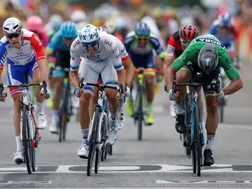 Victoria de Sagan en el 'sprint' Victoria de Sagan en el 'sprint'