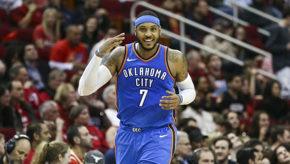 Carmelo Anthony, con los Thunder