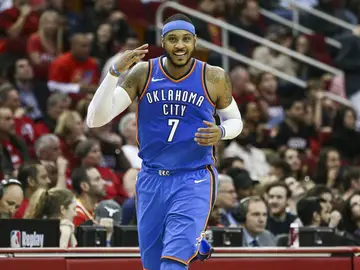Carmelo Anthony, con los Thunder Carmelo Anthony, con los Thunder