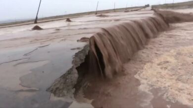 Alerta amarilla por las fuertas lluvias en China