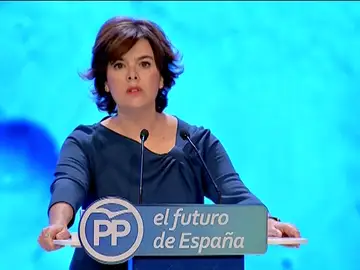 Santamaría pide respetar el voto de los afiliados: "Yo no estaría en esta tribuna si no fuera la más votada" Santamaría pide respetar el voto de los afiliados: "Yo no estaría en esta tribuna si no fuera la más votada"