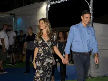 Pedro Sánchez y su mujer en el FIB Pedro Sánchez y su mujer en el FIB