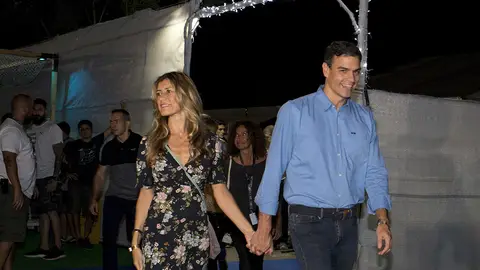 Pedro Sánchez y su mujer en el FIB Pedro Sánchez y su mujer en el FIB