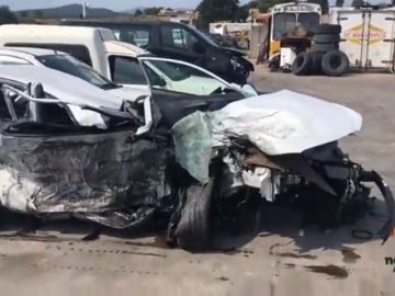 Cuatro muertos en un choque frontal entre un turismo y una furgoneta en Vidreres