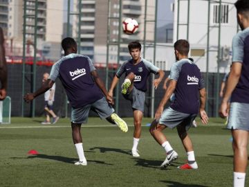 El Barça cierra la primera semana de entrenamientos
