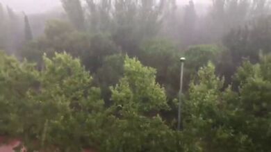  Una fuerte granizada descarga esta tarde sobre el Vallès Occidental