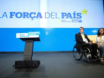 David Bonvehí junto a Mercè Conesa David Bonvehí junto a Mercè Conesa