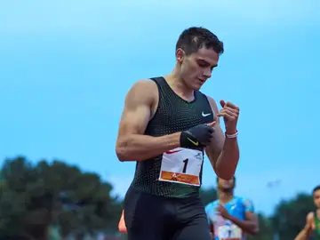 El atleta español Bruno Hortelano El atleta español Bruno Hortelano