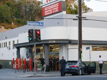 Imagen del supermercado en el que ha tenido lugar la toma de rehenes en Los Ángeles