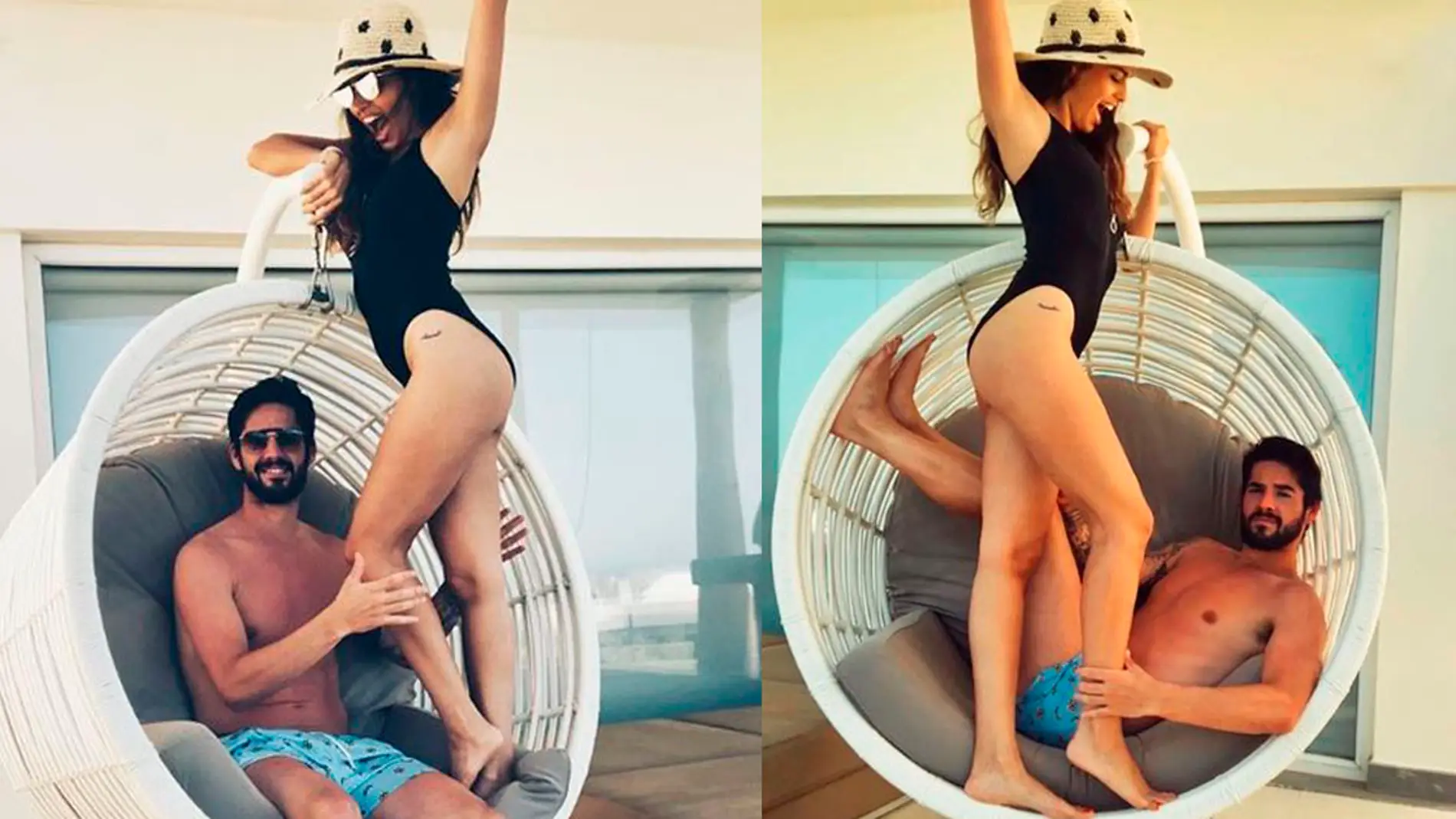 Isco Alarcón y Sara Sálamo en las Bahamas