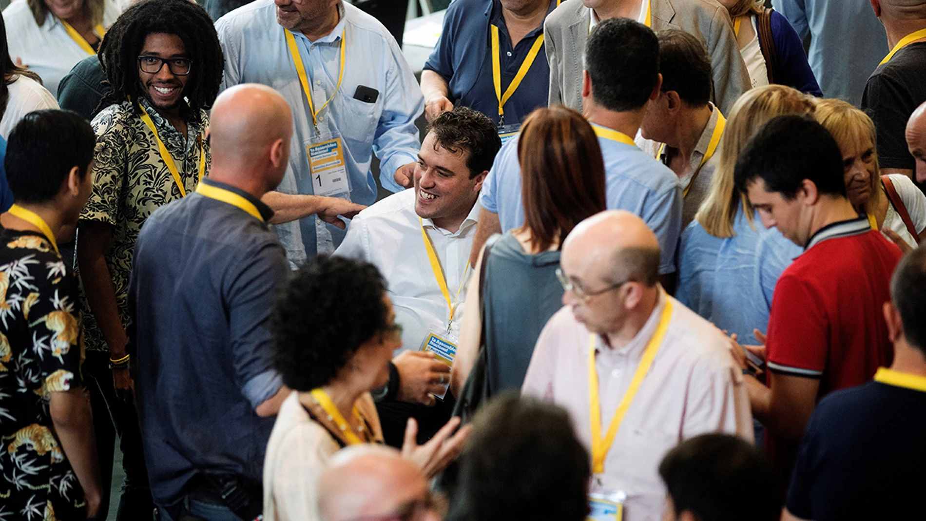 Ambiente de la Asamblea Nacional del PDeCat Ambiente de la Asamblea Nacional del PDeCat