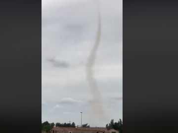 El tornado registrado en Salamanca