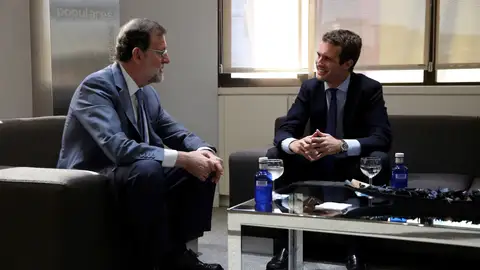 Mariano Rajoy y Pablo Casado Mariano Rajoy y Pablo Casado