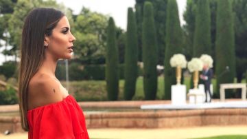 Melissa Jiménez en la boda de Pol Espargaró