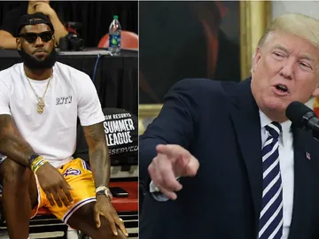 LeBron James y Donald Trump LeBron James y Donald Trump
