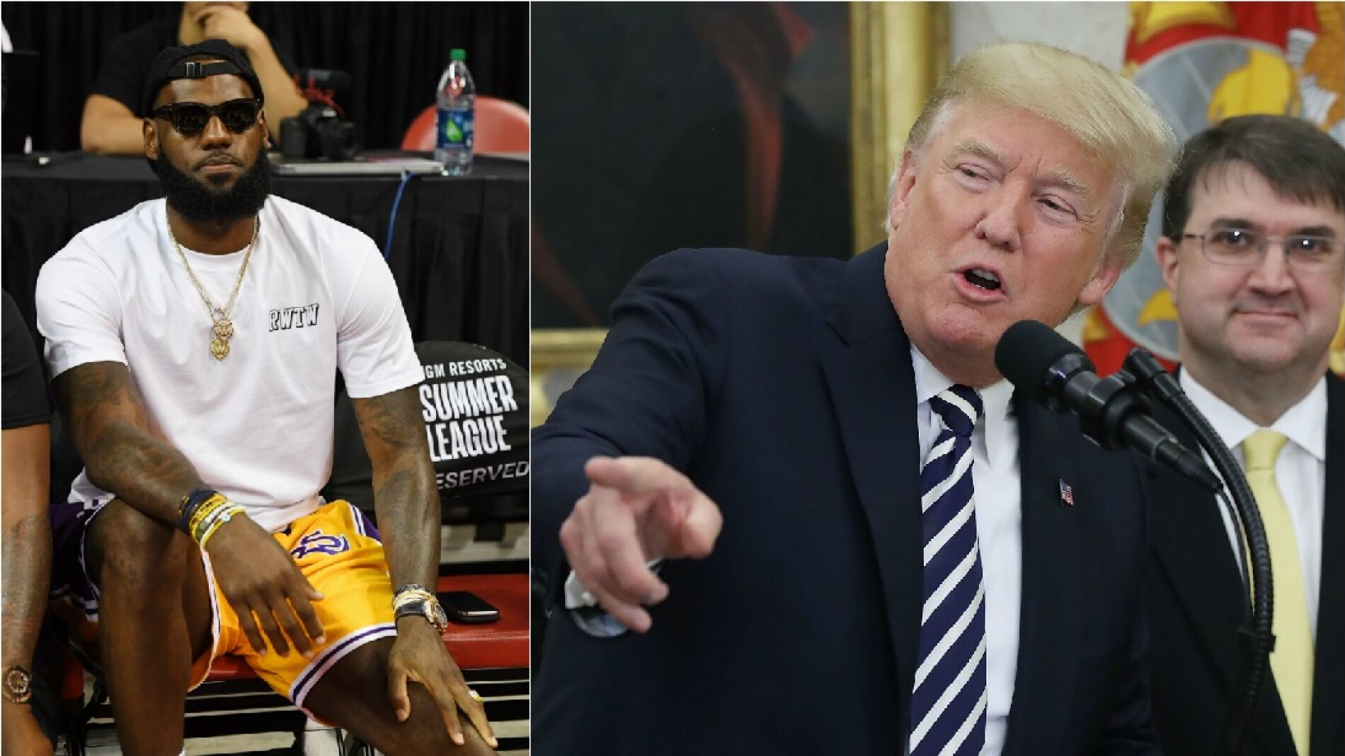LeBron James y Donald Trump