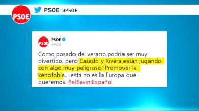 El Gobierno acusa a PP y Ciudadanos de aliarse con los xenófobos 