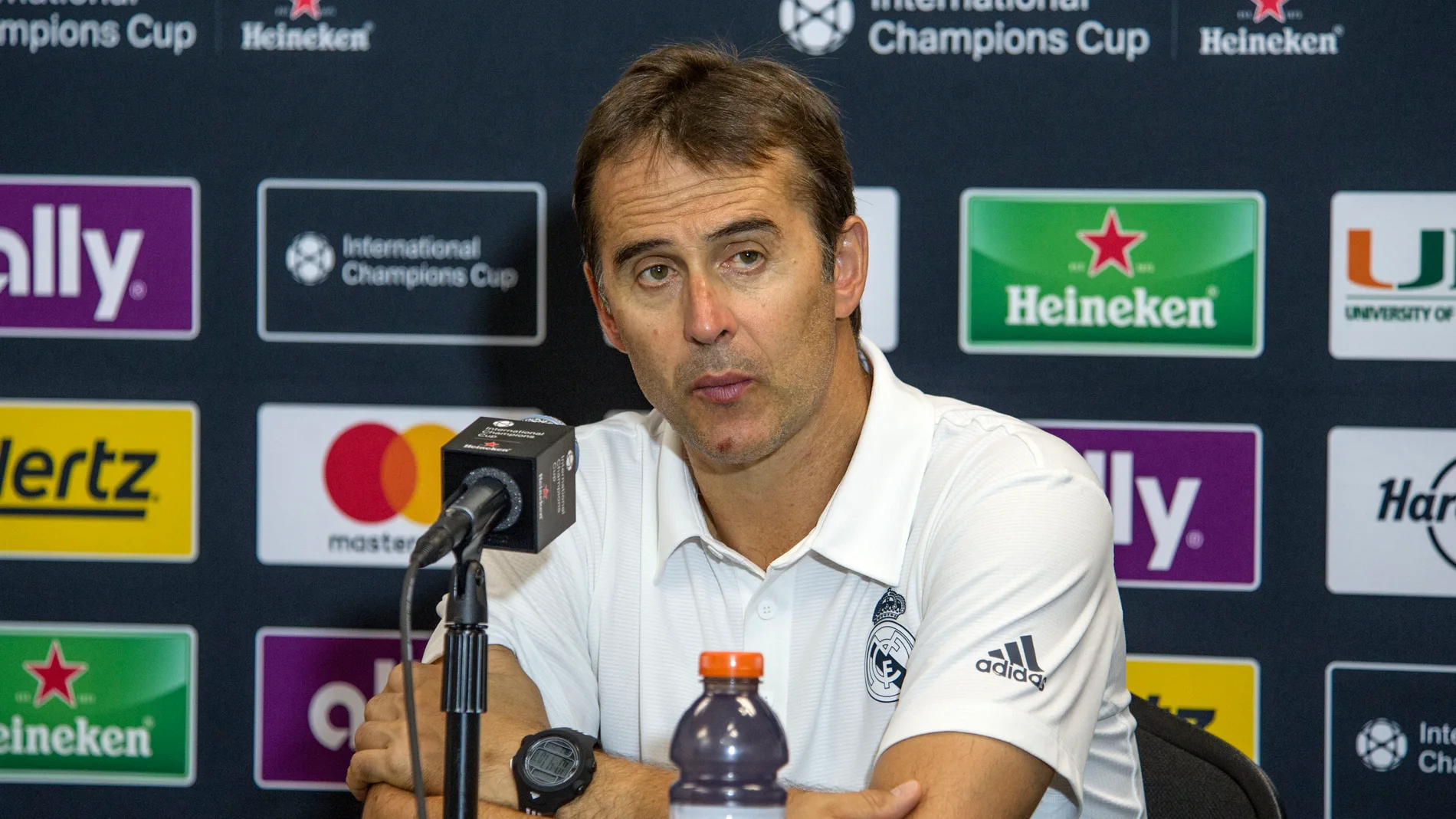 Julen Lopetegui en rueda de prensa Julen Lopetegui en rueda de prensa