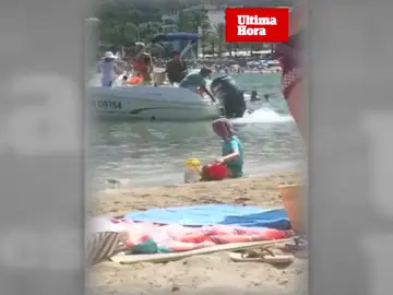 Denuncian la presencia de barcos en zonas de baño Denuncian la presencia de barcos en zonas de baño