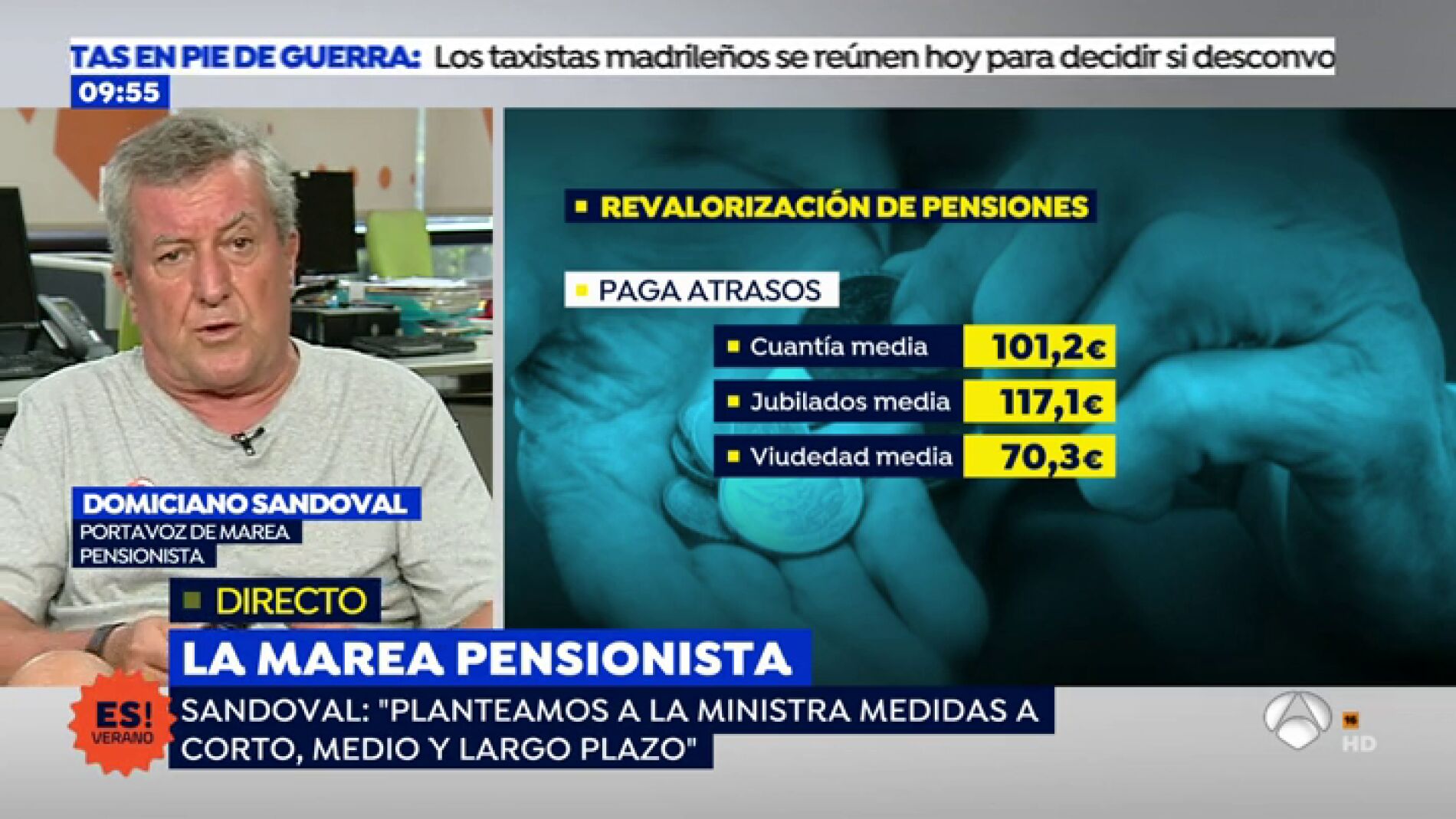 Portavoz de 'Marea Pensionista': "No estamos contentos al cien por cien de la reuni&oacute;n"