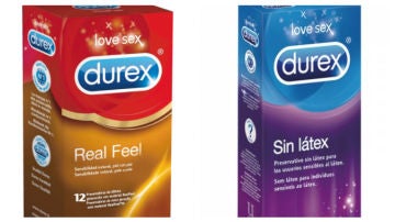 Imagen de dos cajas de preservativos Durex