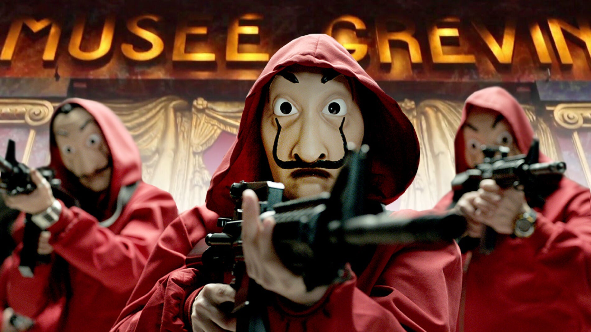 Los atracadores de 'La casa de papel' asaltan el Museo de Cera de Par&iacute;s