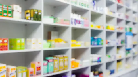 Imagen de archivo de una farmacia Imagen de archivo de una farmacia