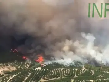 Incendio en Nerva, Huelva. Incendio en Nerva, Huelva.