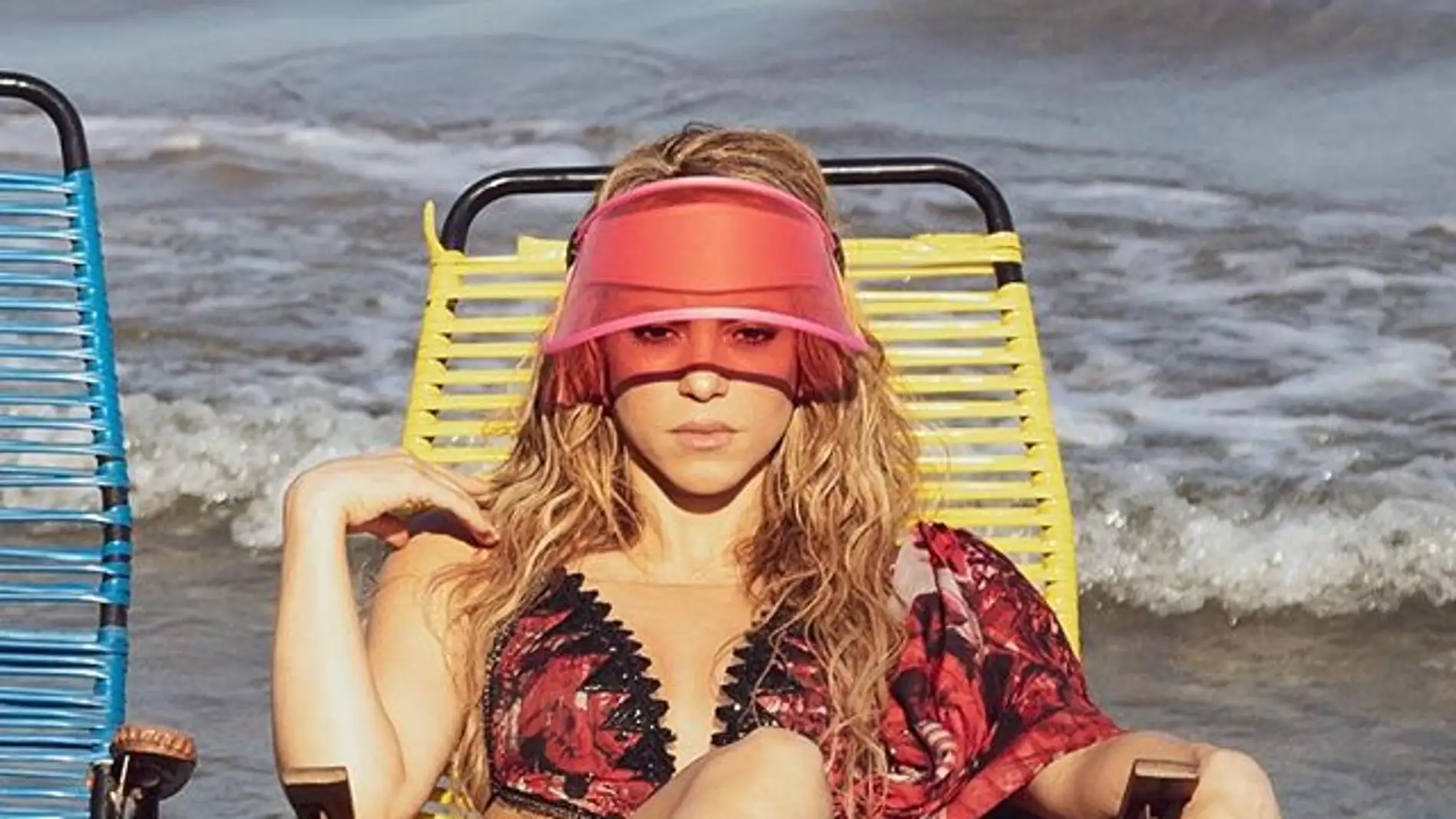 Shakira en el rodaje del videoclip de 'Clandestino'