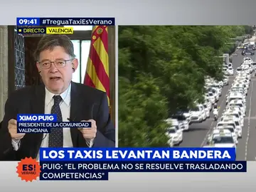 Ximo Puig, sobre la huelga de taxis: "El problema no se resuelve trasladando competencias" Ximo Puig, sobre la huelga de taxis: "El problema no se resuelve trasladando competencias"