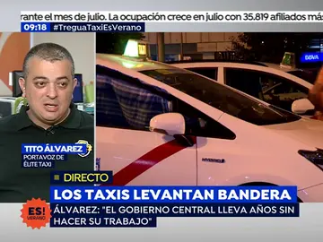 Álvarez, portavoz de 'Élite taxi': "El gobierno central lleva años sin hacer su trabajo" Álvarez, portavoz de 'Élite taxi': "El gobierno central lleva años sin hacer su trabajo"