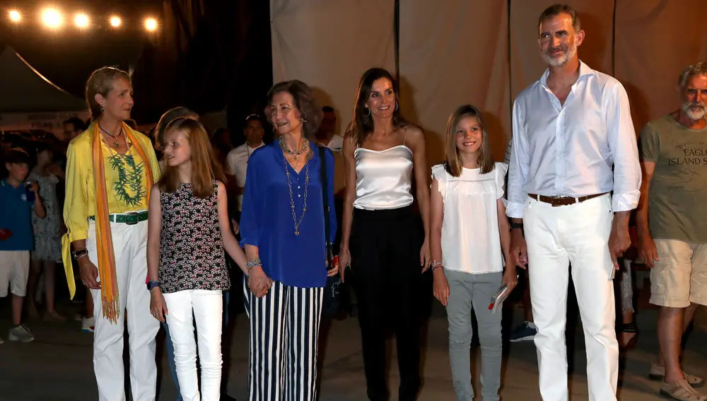 La Familia Real durante el concierto en Mallorca 