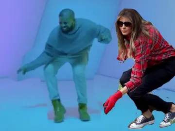 La foto de Melania en el jardín desata las bromas en Internet La foto de Melania en el jardín desata las bromas en Internet