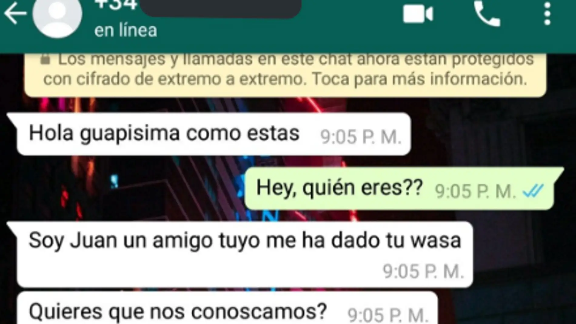 Conversacion de WhatsApp