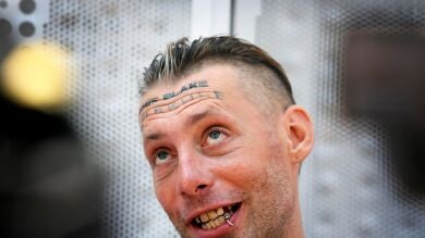 El sintecho al que le hicieron un tatuaje en Benidorm: 
