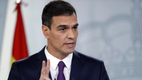 El presidente del Gobierno, Pedro Sánchez
