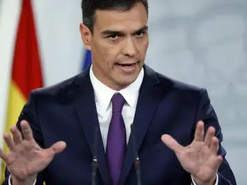 Pedro Sánchez en rueda de prensa Pedro Sánchez en rueda de prensa