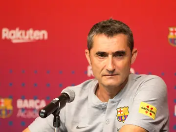 Ernesto Valverde, en rueda de prensa Ernesto Valverde, en rueda de prensa