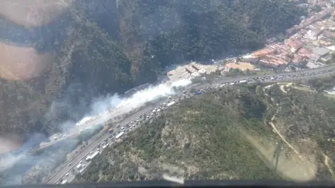 Incendio en La Jonquera Incendio en La Jonquera
