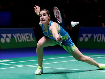 Carolina Marín, en acción Carolina Marín, en acción