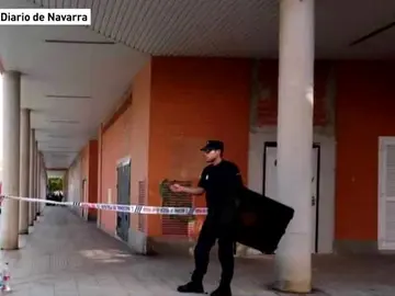 NO USAR Hombre atrincherado en Pamplona NO USAR Hombre atrincherado en Pamplona