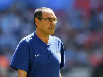 Maurizio Sarri, en el partido ante el Manchester City Maurizio Sarri, en el partido ante el Manchester City