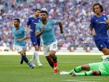Kun Agüero anota su segundo gol ante el Chelsea Kun Agüero anota su segundo gol ante el Chelsea