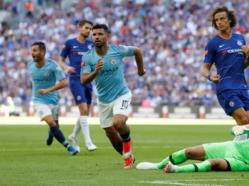 Kun Agüero anota su segundo gol ante el Chelsea Kun Agüero anota su segundo gol ante el Chelsea