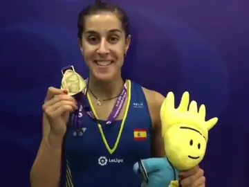 Carolina Marín: "Esta medalla es muy especial para mí después de pasar un tiempo complicado" Carolina Marín: "Esta medalla es muy especial para mí después de pasar un tiempo complicado"